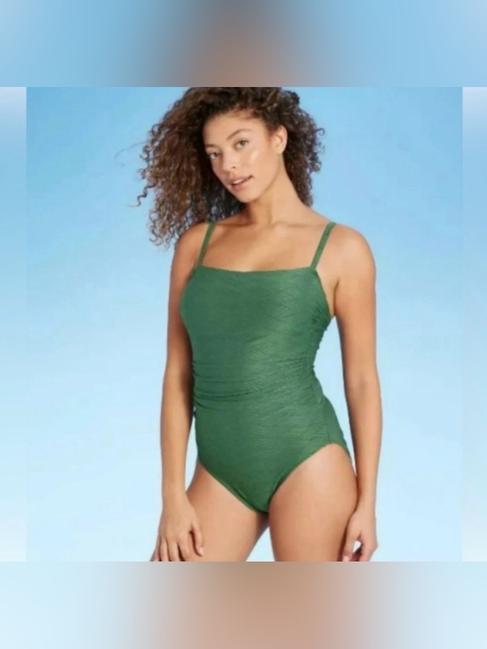 Kona Sol Pucker Textured One-Piece Swimsuit